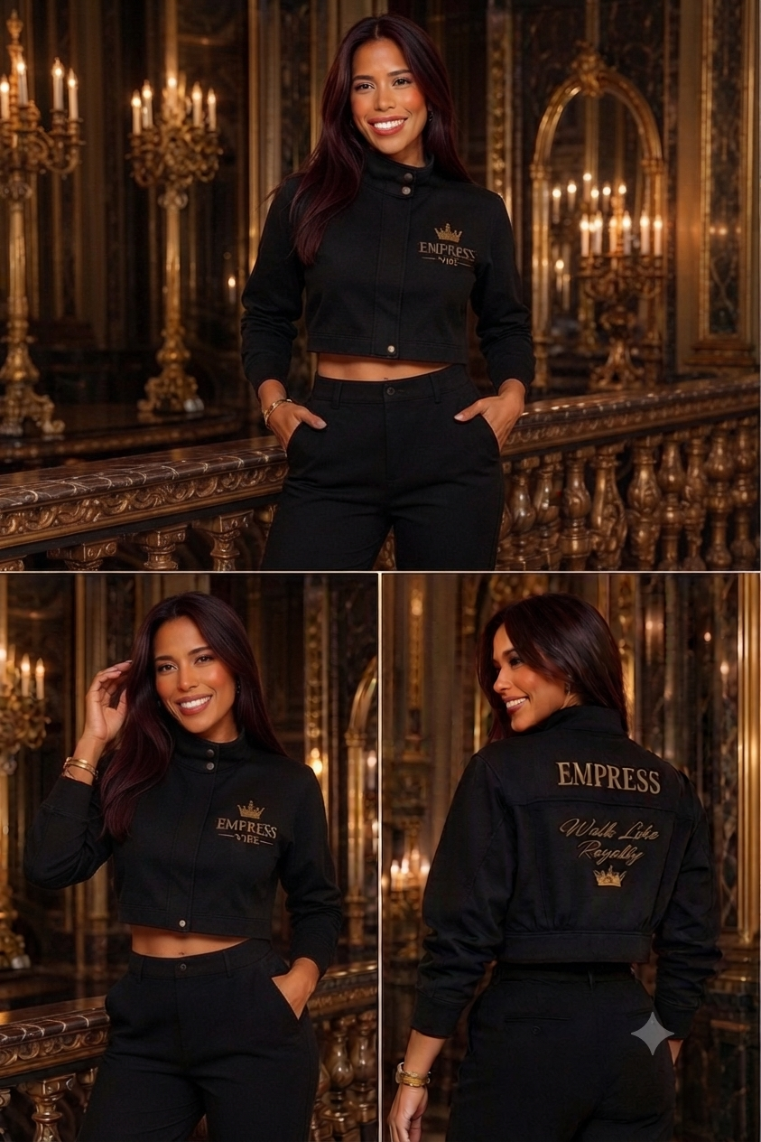 EMPRESS VIBE Button-Front Jacket