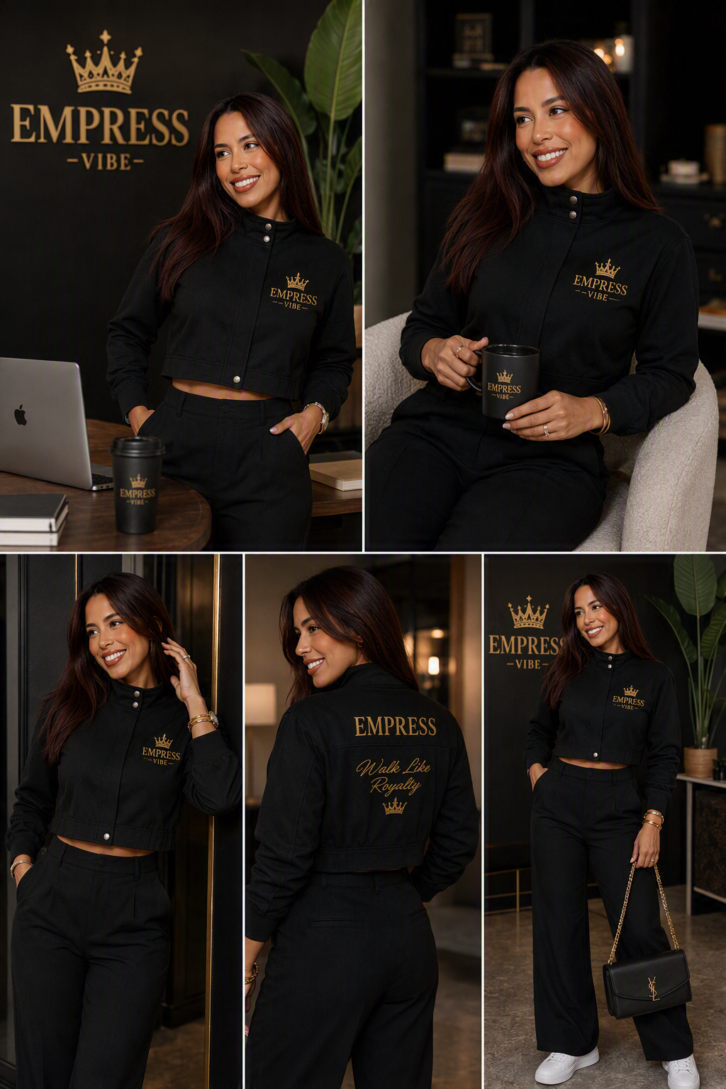EMPRESS VIBE Button-Front Jacket