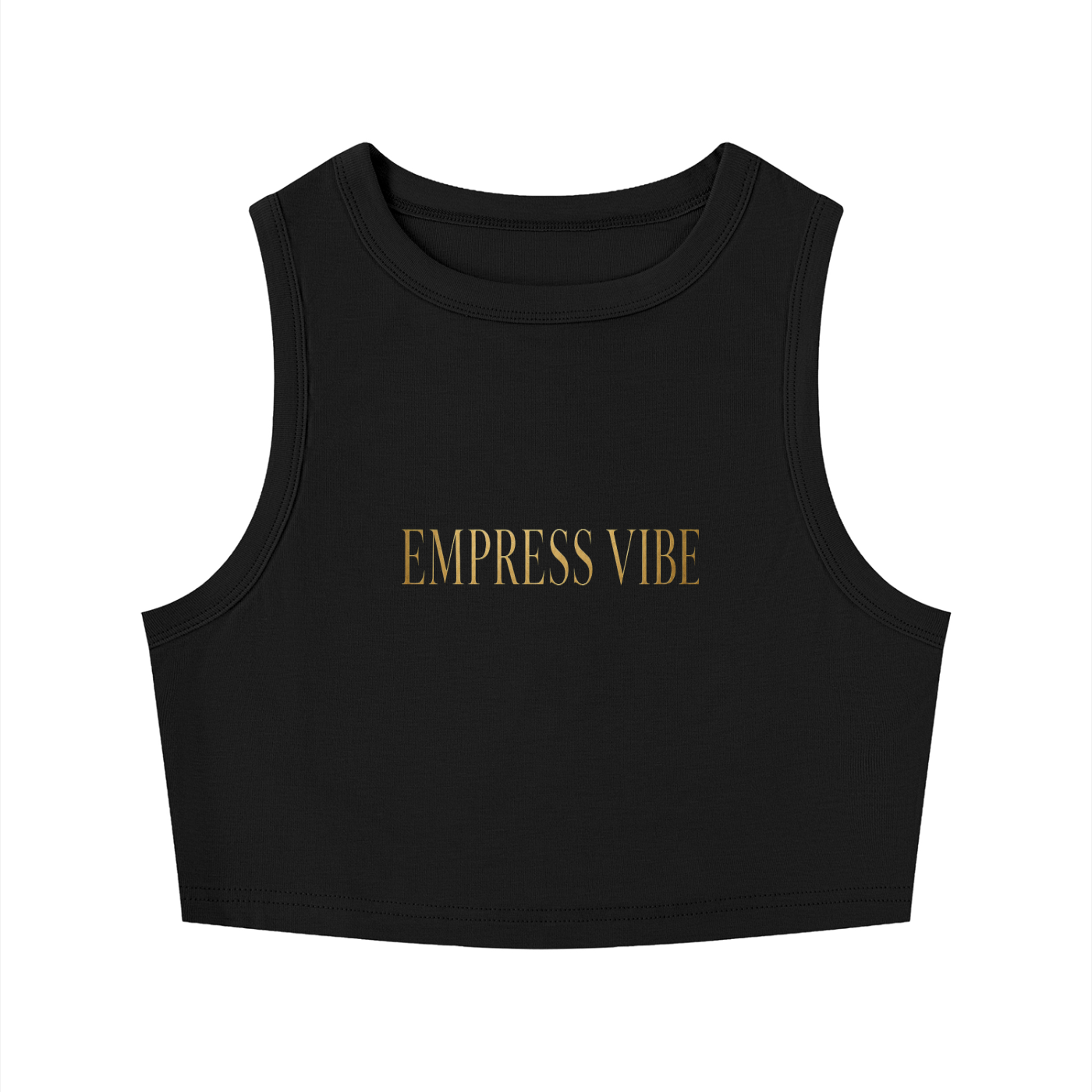 Empress vibe Tight Crewneck Crop Tank Top