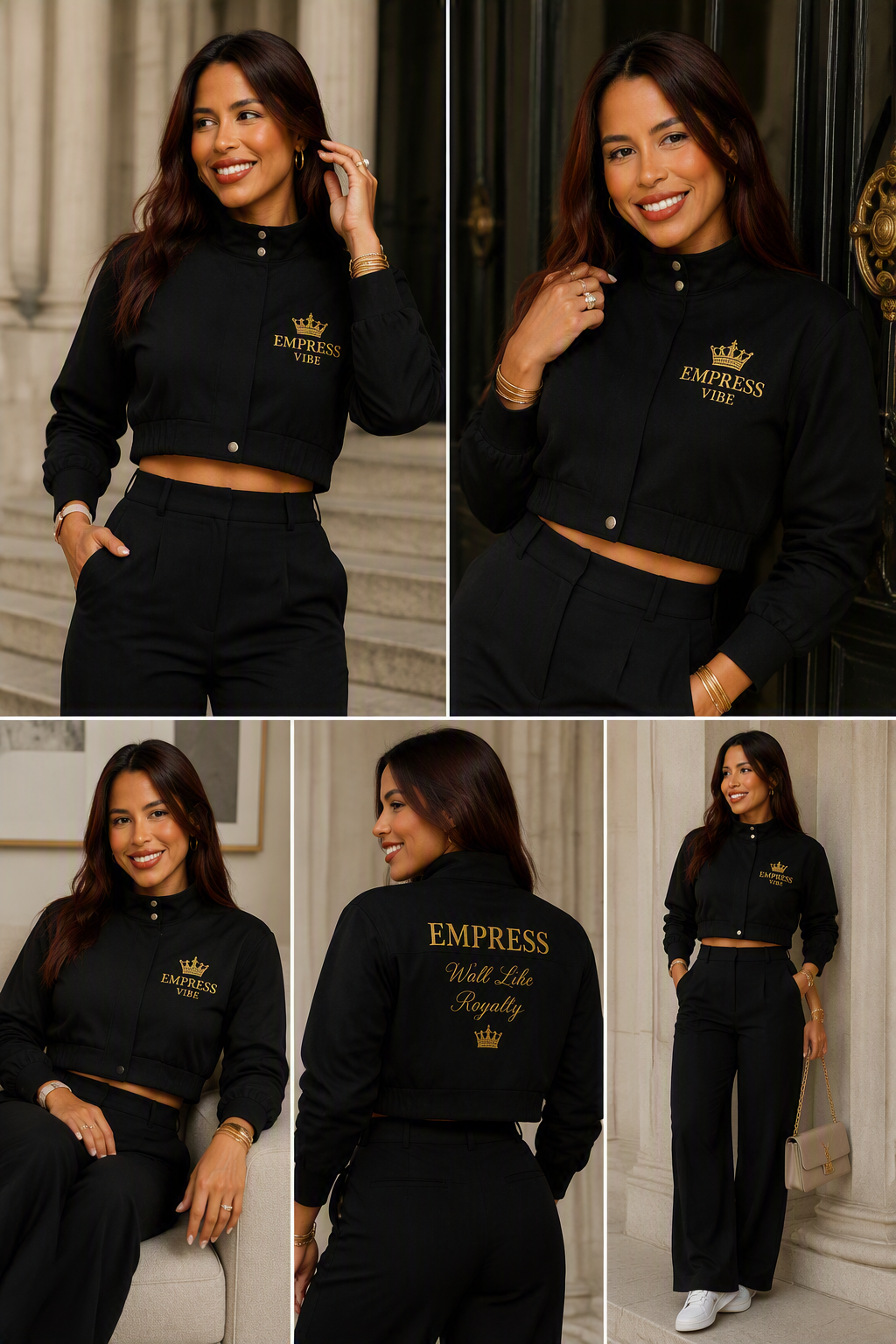 EMPRESS VIBE Button-Front Jacket