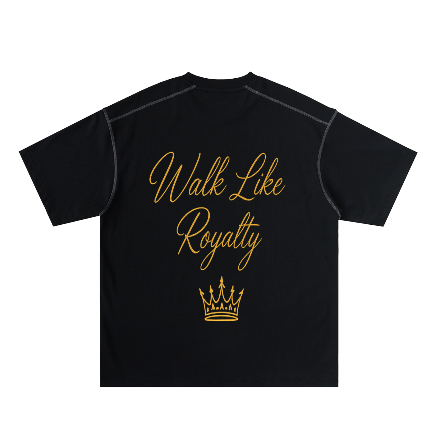 Empress vibe Oversized Contrast-Stitched Cotton Tee