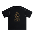 Empress vibe Oversized Contrast-Stitched Cotton Tee